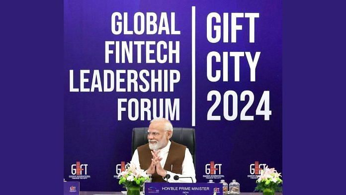Prime Minister Narendra Modi at Global FinTech Leadership Forum in GIFT City | Representative image | ANI