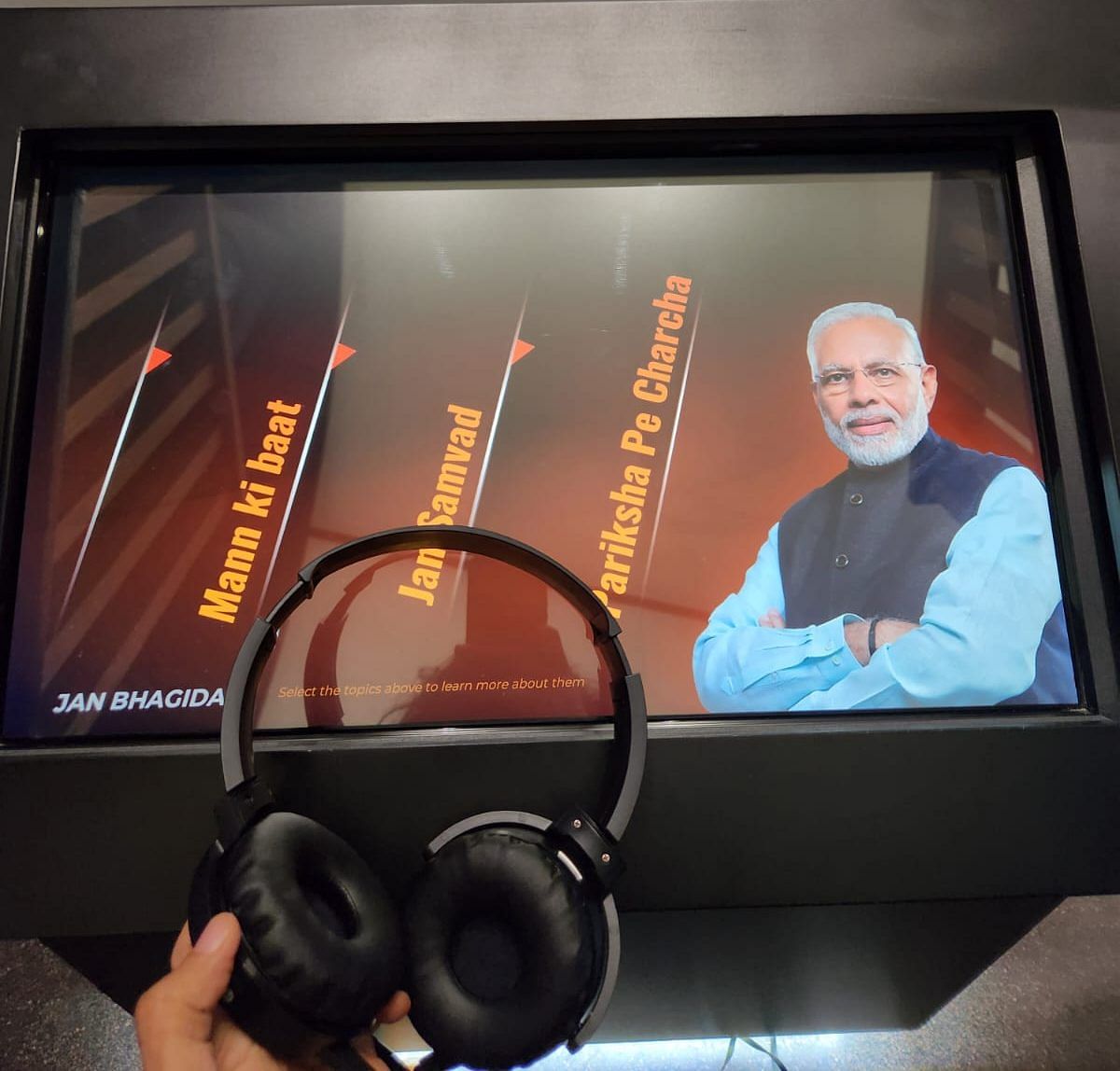 Visitors can listen to all of Modi’s speeches at the gallery | Rama Laksmhi | ThePrint