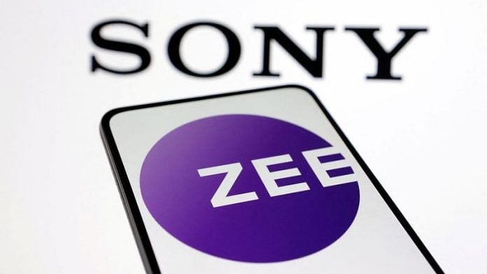 Sony and Zee logos are seen in this illustration | Reuters