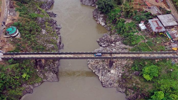 Representational image of the Daporijo Bridge over Subansiri River constructed by Border Roads Organisation (BRO) to connect strategic Line of Communication, in Arunachal | ANI