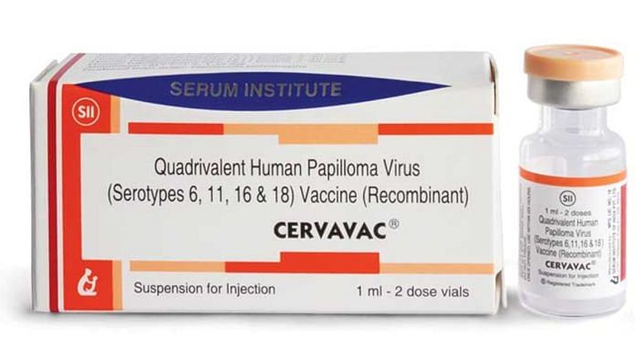 Cervavac vaccine, developed by the Serum Institute of India