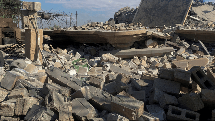 A destroyed building is pictured at the site of a U.S. airstrike in al-Qaim, Iraq February 3, 2024 | Reuters