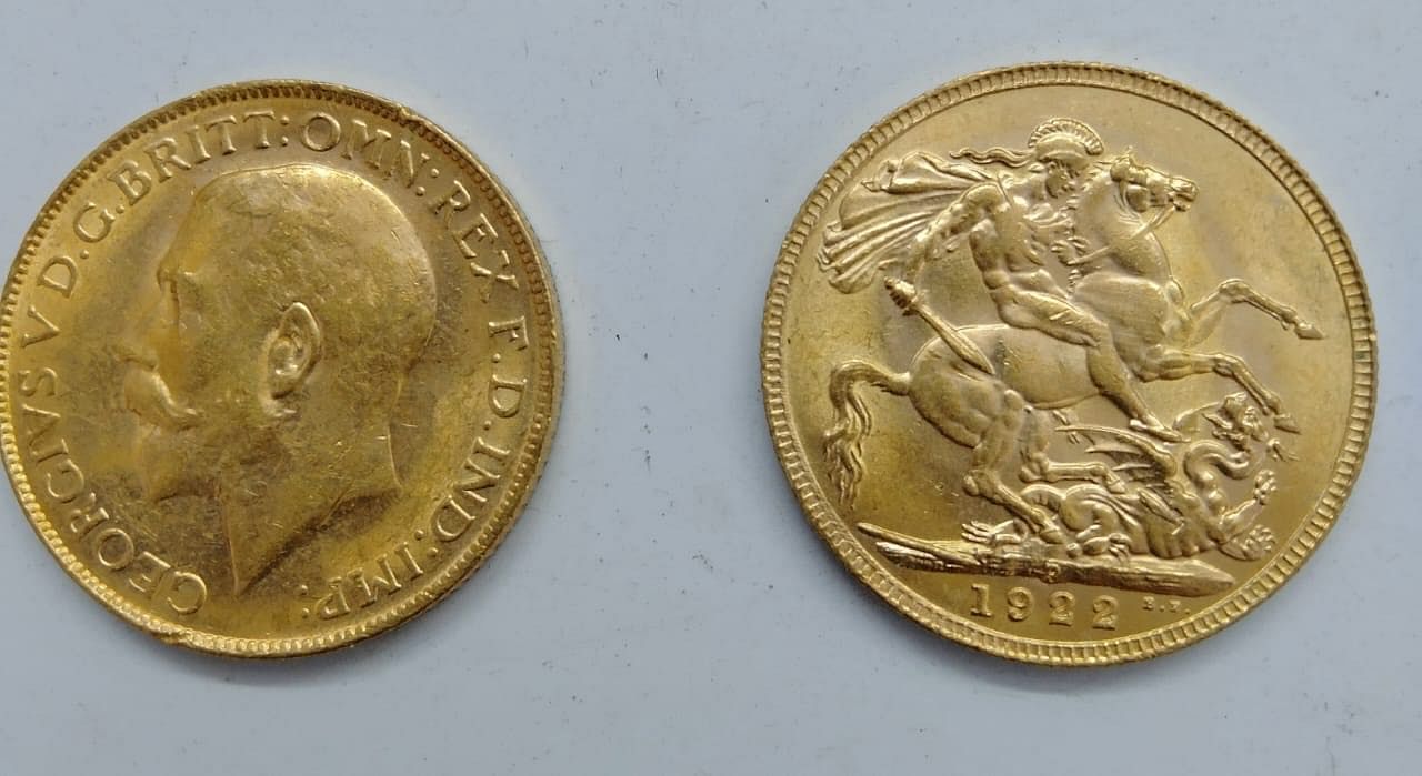 A sample of the gold coins that were found | Photo by special arrangement
