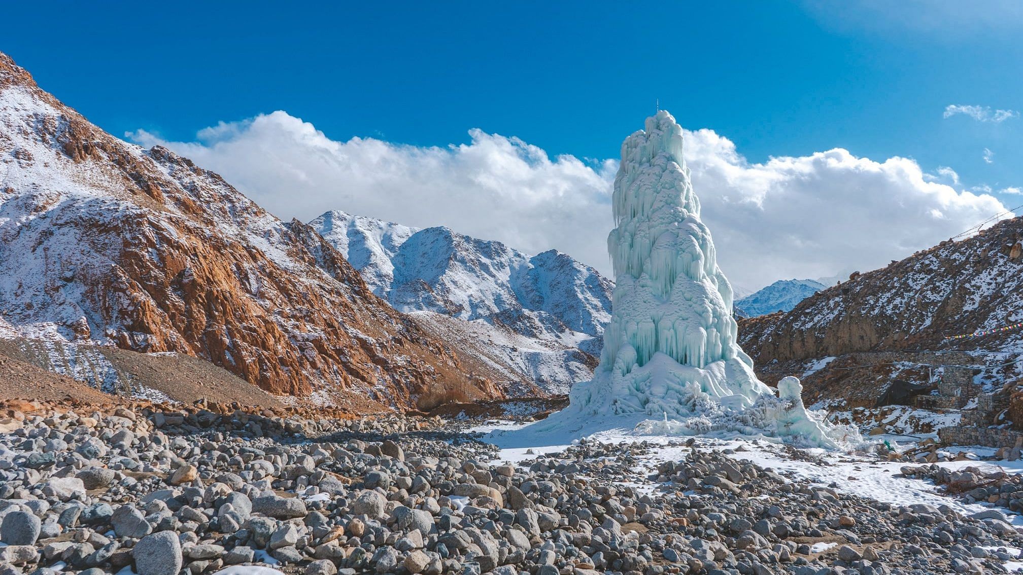 Ladakh is future-proofing against climate change with ice stupas-less snow, melting glaciers
