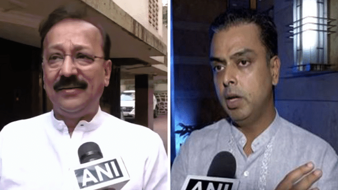 Two prominent Congress leaders in Maharashtra - Baba Siddique (L) and Milind Deora (R) have quit the party | File Photos | ANI