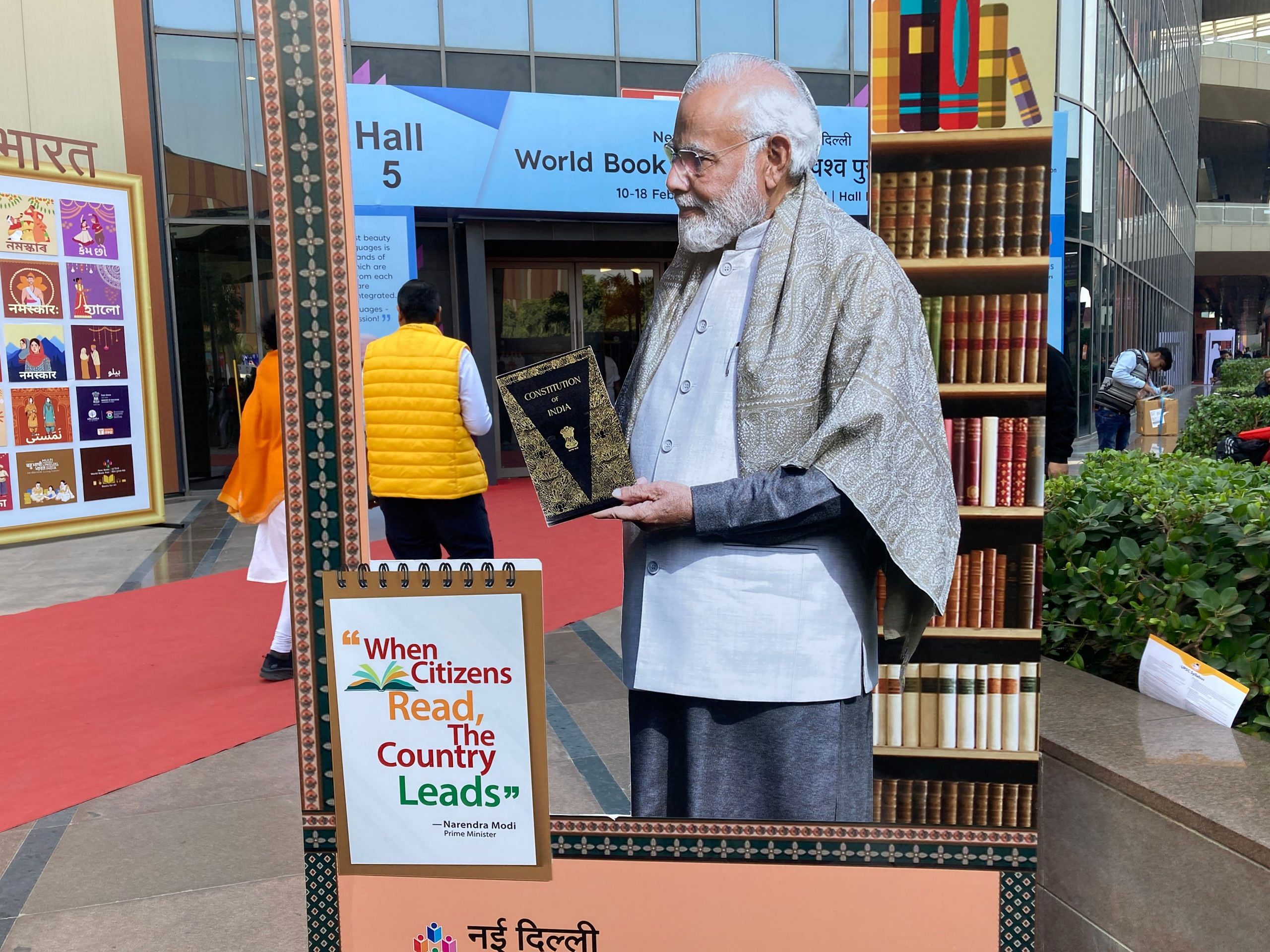 Cutouts of PM Modi were popular selfie points at the Delhi World Book Fair | Vandana Menon | ThePrint 