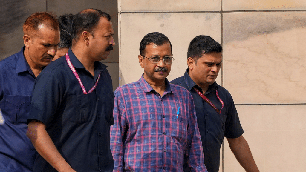 Delhi Chief Minister Arvind Kejriwal at Rouse Avenue Court on 28th March | Representative image | PTI