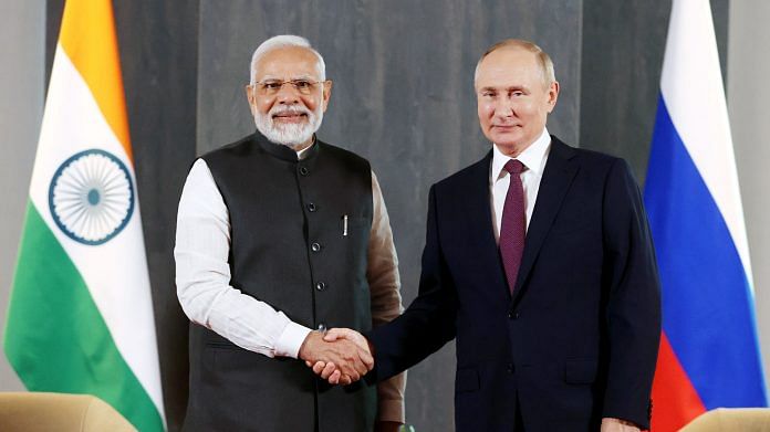Prime Minister Narendra Modi congratulates Russian President Vladimir Putin on his re-election as the President of the Russian Federation | ANI File Photo