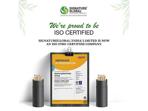 Signature Global Secures ISO 27001 Certification for Information Security Management System