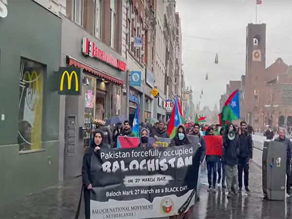 Baloch National Movement holds protest in Netherlands denouncing Pakistan's occupation of Balochistan