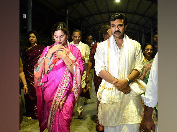 On his birthday, Ram Charan visits Tirupati temple with wife Upasana ...