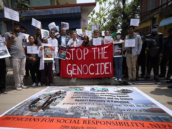 Nepal: Doctors protest outside Israeli Embassy, express solidarity with ...