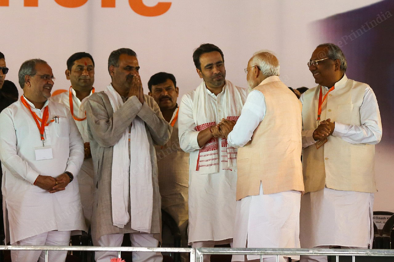 Prime Minister Narendra Modi meets RLD leader Jayant Chaudhary | Photo Suraj Singh Bisht, ThePrint