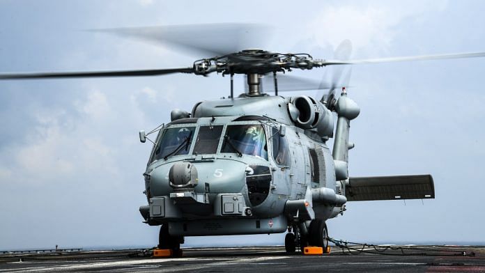 MH60 R Seahawk helicopter of the Indian Navy | Indian Navy