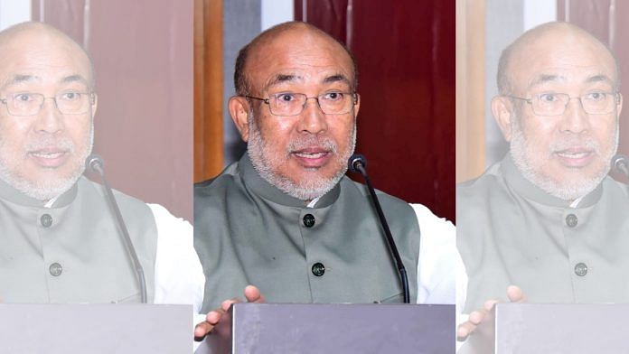File photo of Manipur Chief Minister N. Biren Singh | ANI