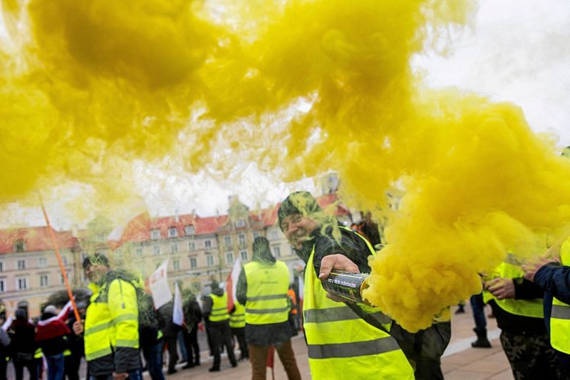 Polscy rolnicy nasilili protesty przeciwko wprowadzeniu w UE kary śmierci