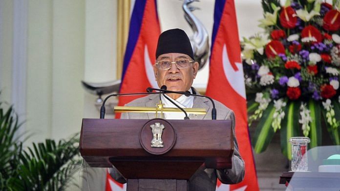 File photo of Nepal PM Pushpa Kamal Dahal | ANI