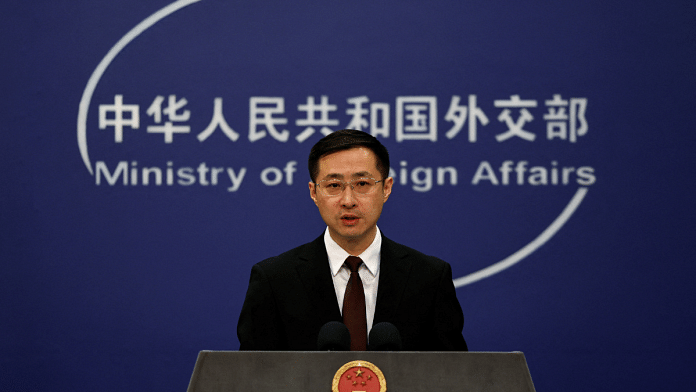 File photo of Chinese foreign ministry spokesperson Lin Jian speaks during a press conference in Beijing, China | Reuters