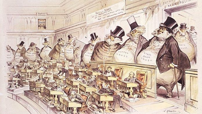 ‘The Bosses of the Senate’ by Joseph Keppler, published in the Jan. 23, 1889, issue of Puck | Image: Wikimedia Commons