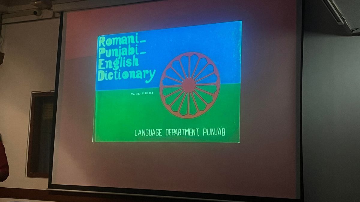 Cover of a Romani-Punjabi-English dictionary brought out by W.R. Rishi | Photo: Monami Gogoi, ThePrint 