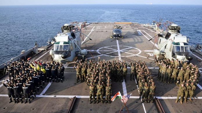 Personnel from both Indian and US navies | By special arrangement