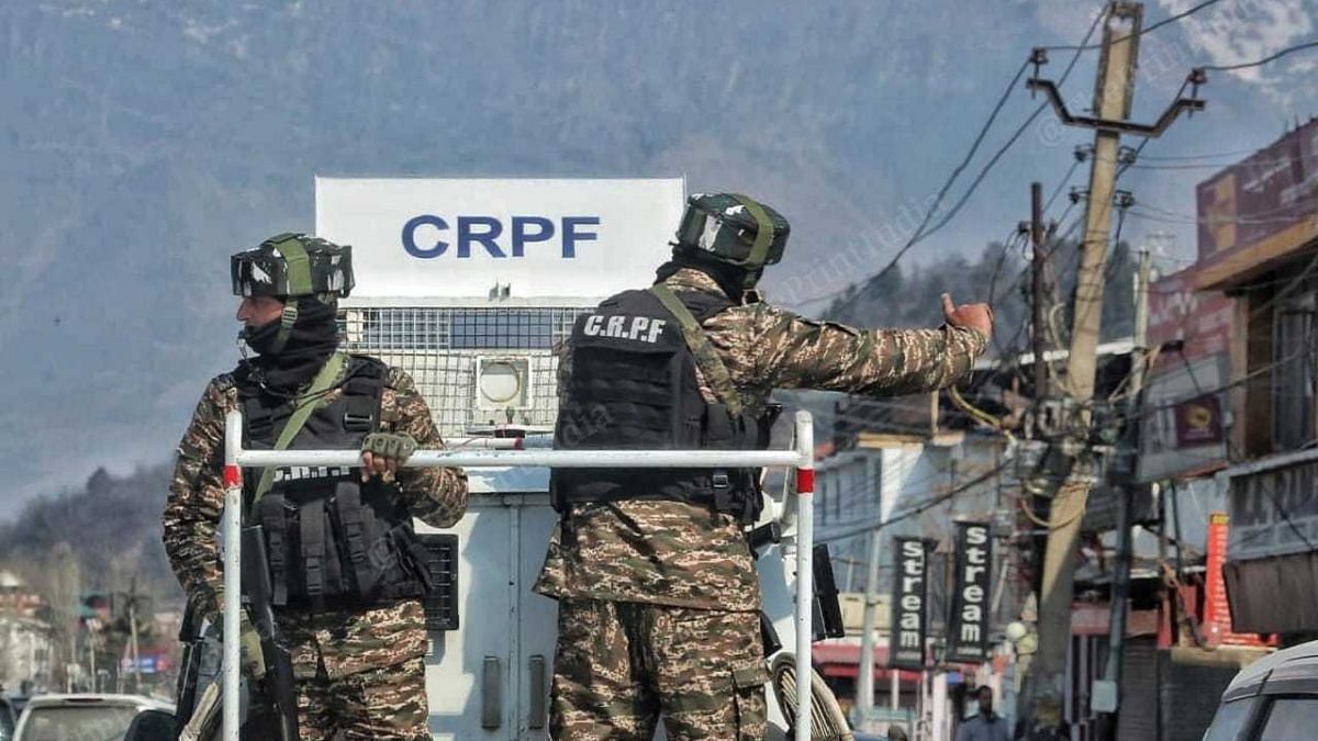 CRPF personnel in Srinagar, Friday | Praveen Jain | ThePrint