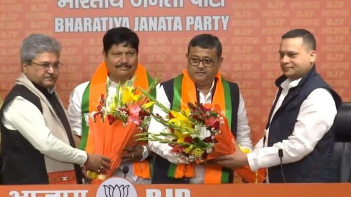 Trinamool Congress MPs, Arjun Singh and Dibyendu Adhikari, joined the BJP | Twitter/BJP India