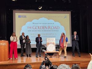 The pre-launch of William Dalrymple's new and unreleased book, 'The Golden Road: How Ancient India Transformed The World' | Photo: Rama Lakshmi, ThePrint