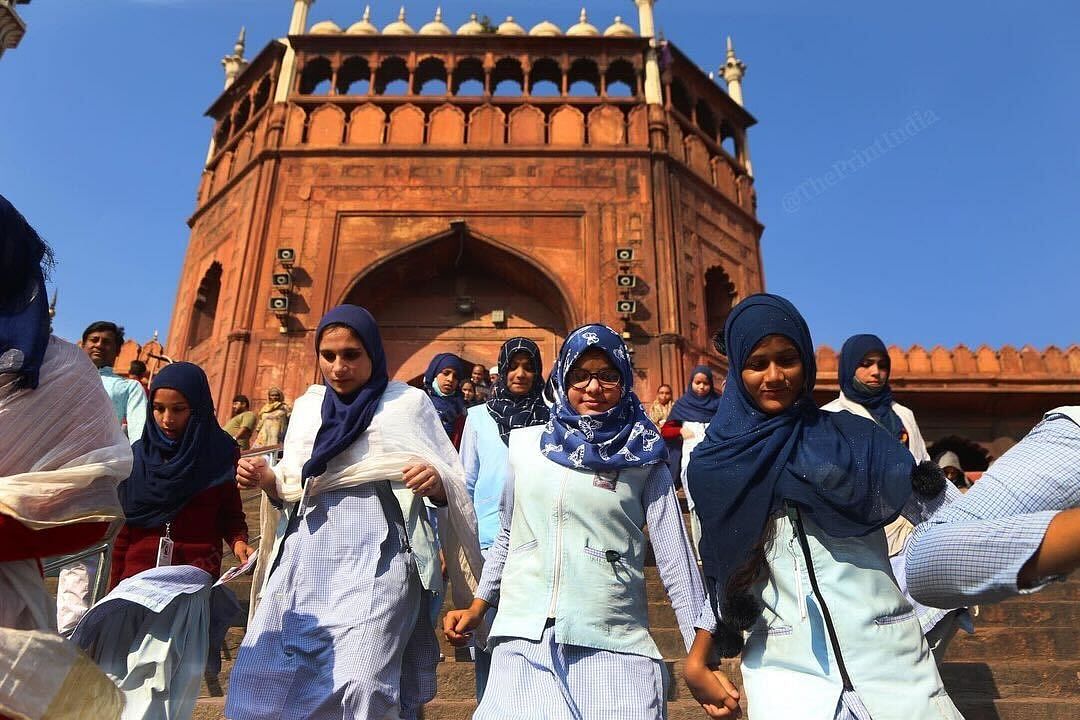 Muslim women at the Jama Masjid in Delhi | Manisha Mondal | ThePrint