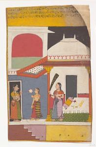 Page from a Dispersed Ragamala Series (Garland of Musical Modes), Mewar, Rajasthan, India, c. 1710, Ink and opaque watercolour on paper28.6 x 17.5 cm, Image courtesy of The Metropolitan Museum of Art, New York