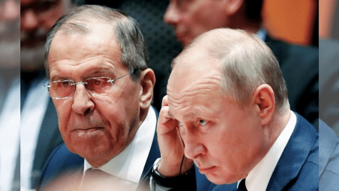 Russian President Vladimir Putin and Russia's acting Foreign Minister Sergei Lavrov | File Photo | Reuters/Hannibal Hanschke