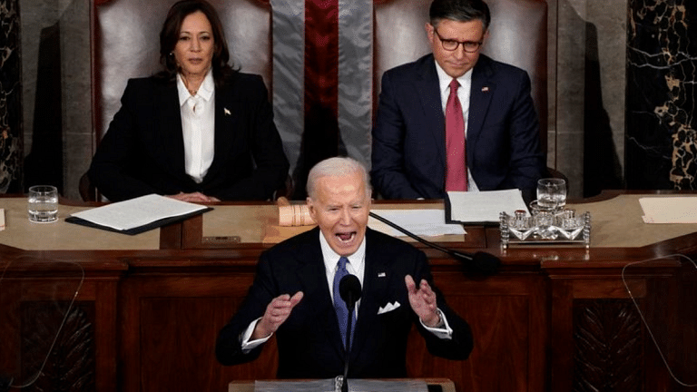 Biden takes on Trump in State of Union address, calls him a threat to democracy