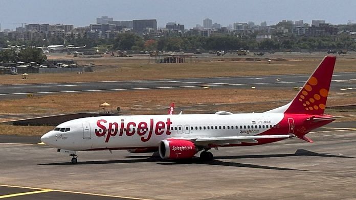 A SpiceJet passenger aircraft taxis on the tarmac at Chhatrapati Shivaji International Airport in Mumbai, India | Representational image | Reuters