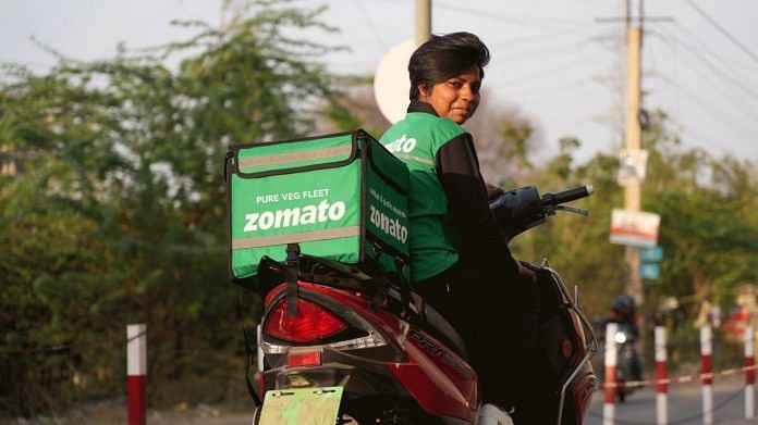 Zomato veg-food delivery fleet uniform | Zomato