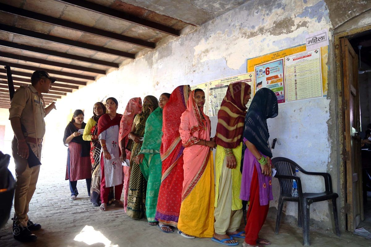 A polling booth in Mathura | Suraj Singh Bisht | ThePrint