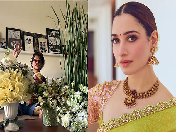 Vijay Varma gets birthday flowers on April Fool's Day, Tamannaah calls it 'Bloody brilliant'