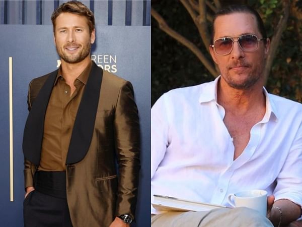 Glen Powell shares how his dad, Matthew McConaughey became 