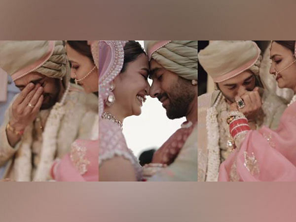  Pulkit Samrat sheds happy tears, kisses wife Kriti Kharbanda's hand in wedding video