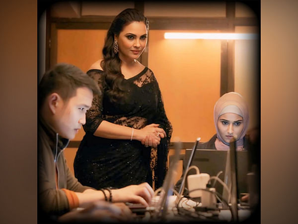 Lara Dutta shares BTS from 'Ranneeti: Balakot & Beyond'