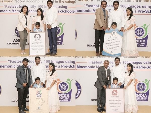 M.Advhik from Coimbatore Sets Record for Rapid Image Recognition Using Mnemonic Memory Technique