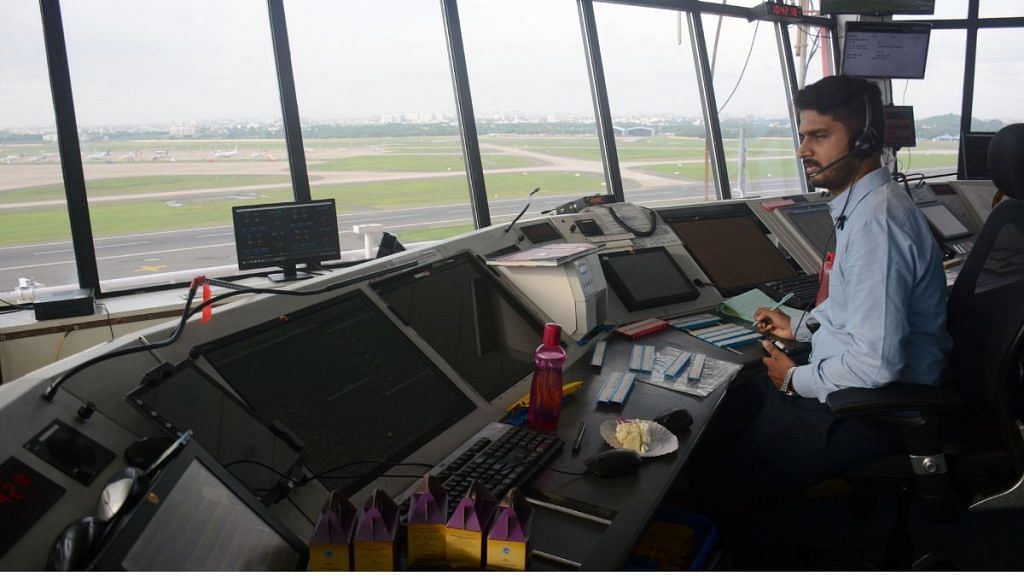 Air Traffic Controllers (ATC) official at Chennai Airport | Representational image | ANI file