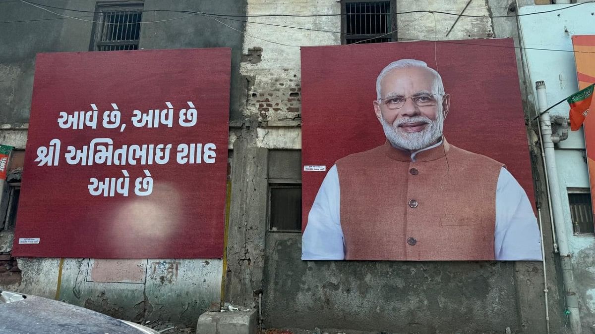 Poster in support of Amit Shah seen in Ahmedabad | Janki Dave | ThePrint