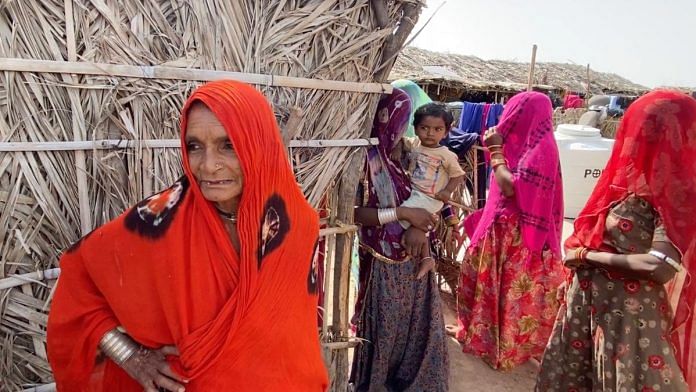 Women living in Anganwa settlement in Jodhpur | Photo: Devesh Singh Gautam, ThePrint