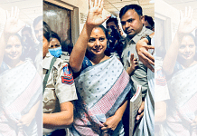 File photo of BRS leader K Kavitha being brought to Rouse Avenue court on 9th April | ANI