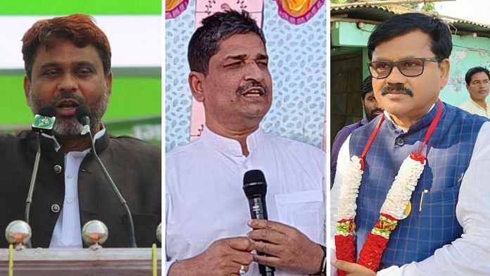 AIMIM candidate Akhtarul Iman, Congress candidate Mohammad Jawed and JD(U) candidate Mujahid Alam | X