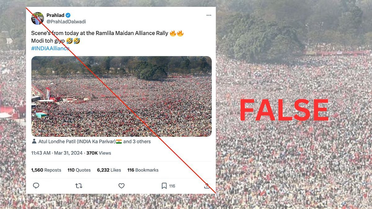 Fact Check: Photos from Argentina are being wrongly shared as visuals of AAP, INDIA bloc rally