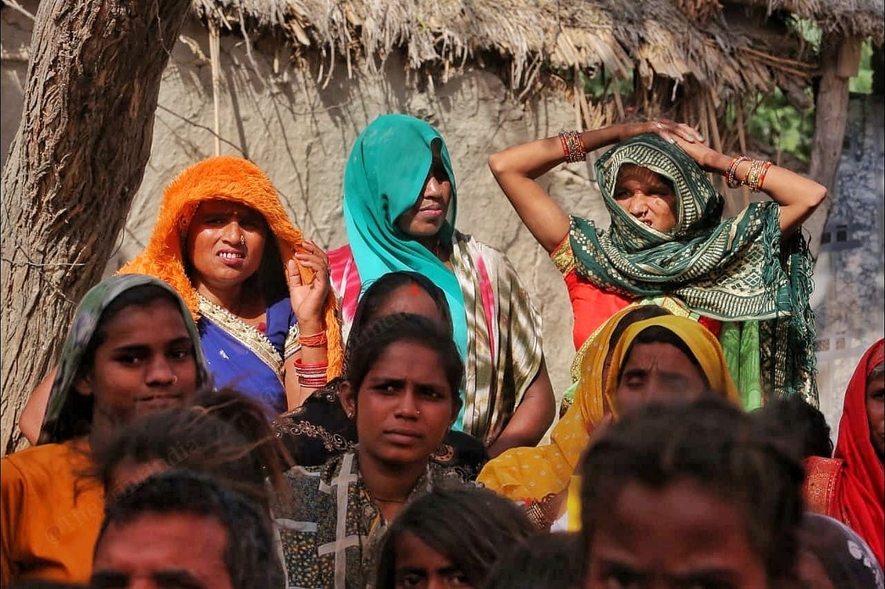 Women outside their homes |Photo: Praveen Jain | ThePrint