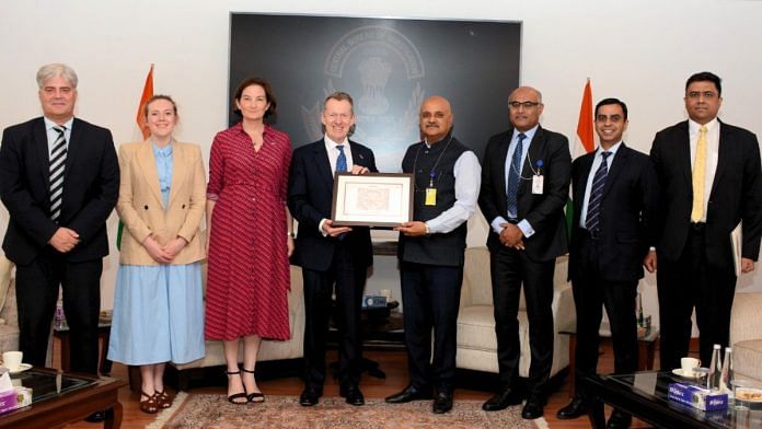 UK delegation at the CBI headquarters in New Delhi | By special arrangement | ThePrint