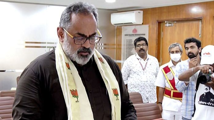 Rajeev Chandrashekhar filed his nomination for the Lok Sabha elections from Thiruvananthapuram | ANI