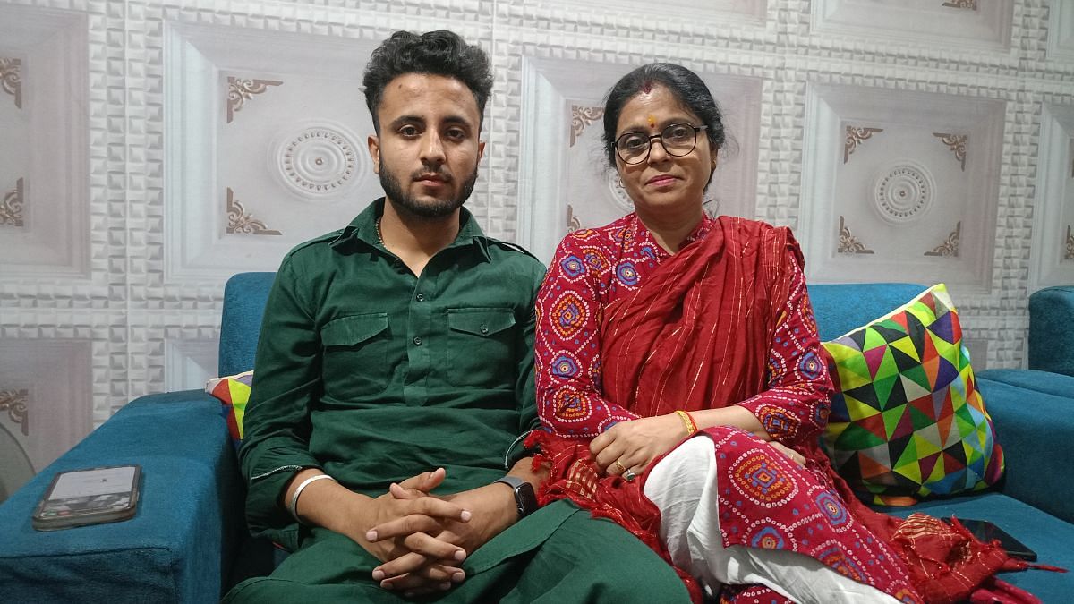 Akash and Meena Soni at their residence in Dugri, Ludhiana | Tina Das, ThePrint